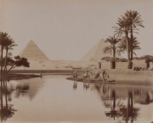 منظر للأهرامات ، مصر ، 1893